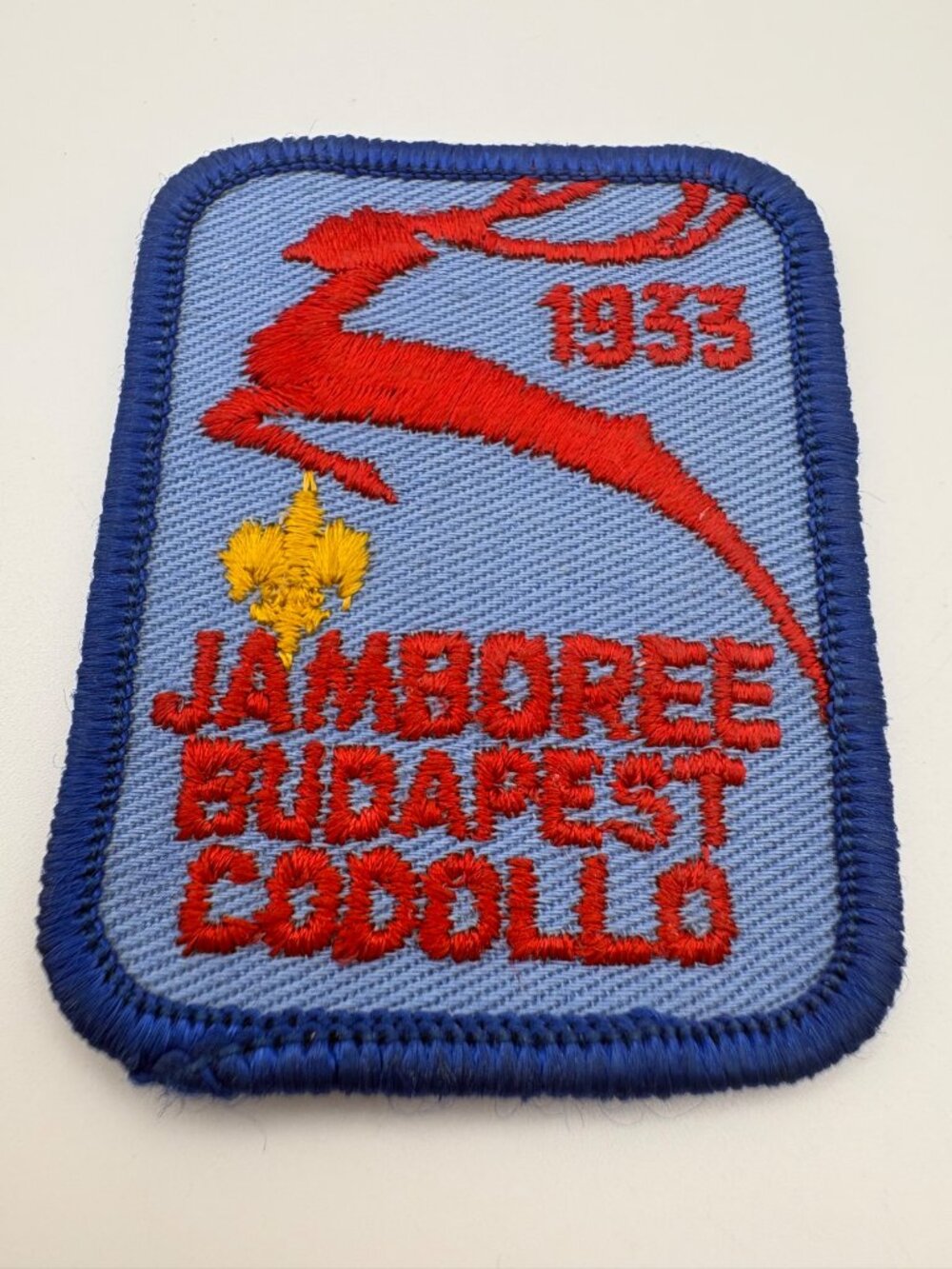 Vintage 1933 World Scout Jamboree Patch Budapest Godollo Hungary Stag Emblem